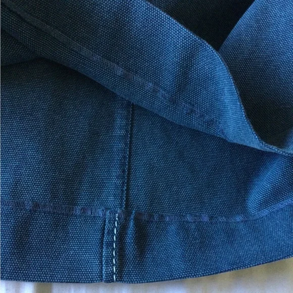 CELINE YACHTING TWILL DENIM CANVAS NAUTICAL BUTTON SKIRT SIZE 38 FRANCE - Picture 11 of 16